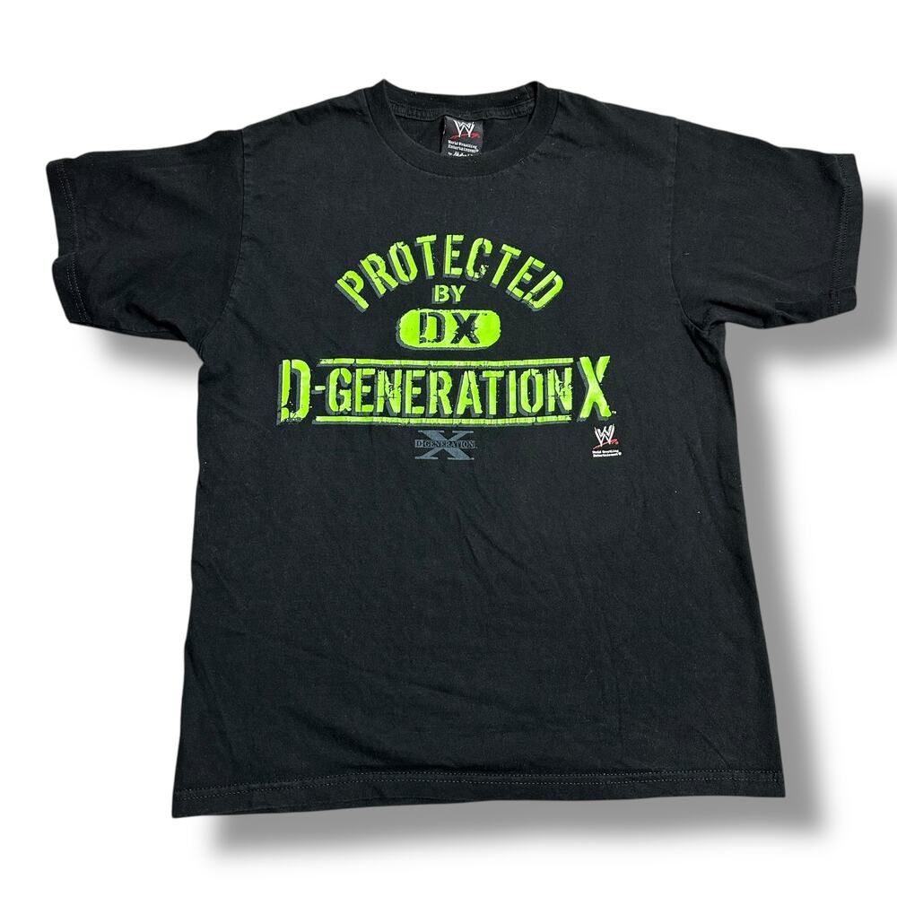 Y2K WWE D-Generation X Tee Shirt Triple H Shawn Michaels Chyna Wrestling M